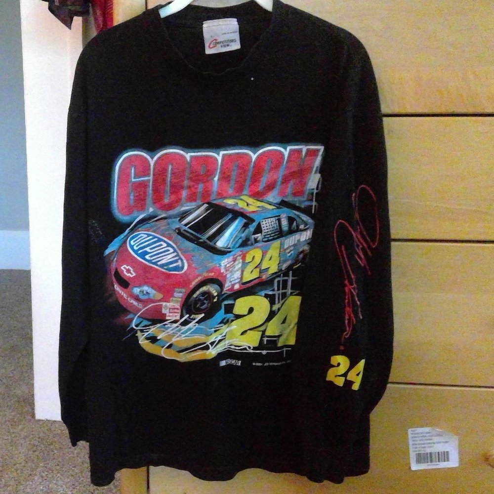 Vintage Dupont Jeff Gordon Long Sleeve T-shirt, L